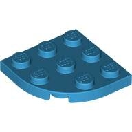 LEGO Dark Azure Plate, Round Corner 3 x 3 30357 - 6210388