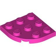 LEGO Dark Pink Plate, Round Corner 3 x 3 30357 - 6249120