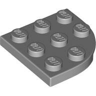 LEGO Light Bluish Gray Plate, Round Corner 3 x 3 30357 - 4645412