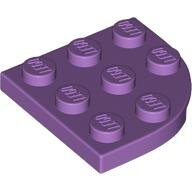 LEGO Medium Lavender Plate, Round Corner 3 x 3 30357 - 6265057