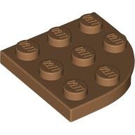 LEGO Medium Nougat Plate, Round Corner 3 x 3 30357 - 6252194