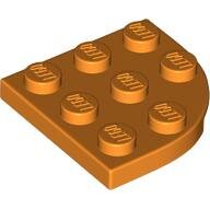 LEGO Orange Plate, Round Corner 3 x 3 30357 - 6220713