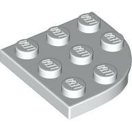 LEGO White Plate, Round Corner 3 x 3 30357 - 4550745