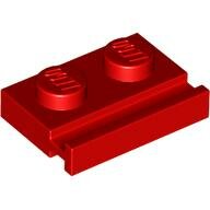 LEGO Red Plate, Modified 1 x 2 with Door Rail 32028 - 4612575