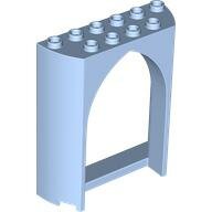 LEGO Bright Light Blue Panel 2 x 6 x 6 with Gothic Arch 35565 - 6287504