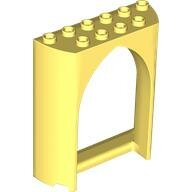LEGO Bright Light Yellow Panel 2 x 6 x 6 with Gothic Arch 35565 - 6380626