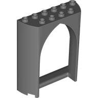 LEGO Dark Bluish Gray Panel 2 x 6 x 6 with Gothic Arch 35565 - 6330092