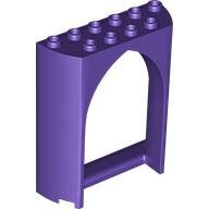 LEGO Dark Purple Panel 2 x 6 x 6 with Gothic Arch 35565 - 6350317