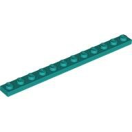 LEGO Dark Turquoise Plate 1 x 12 60479 - 6391345