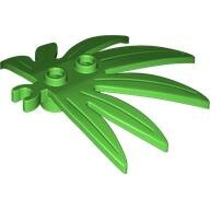LEGO Bright Green Plant Leaves 6 x 5 Swordleaf with Open O Clip Thick 10884 - 6347460