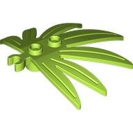 LEGO Lime Plant Leaves 6 x 5 Swordleaf with Open O Clip Thick 10884 - 6023832