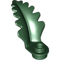 LEGO Dark Green Plant Plate, Round 1 x 1 with Curved, Upright Leaf 2682 - 6447541