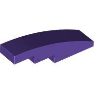 LEGO Dark Purple Slope, Curved 4 x 1 61678 - 6346521