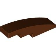 LEGO Reddish Brown Slope, Curved 4 x 1 61678 - 6045941