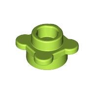 LEGO Lime Plate, Round 1 x 1 with Flower Edge (4 Knobs / Petals) 33291 - 6182166