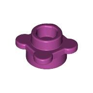 LEGO Magenta Plate, Round 1 x 1 with Flower Edge (4 Knobs / Petals) 33291 - 6170306