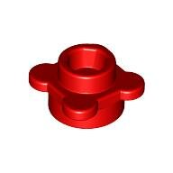 LEGO Red Plate, Round 1 x 1 with Flower Edge (4 Knobs / Petals) 33291 - 6163983