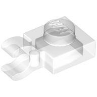 LEGO Trans-Clear Plate, Modified 1 x 1 with Open O Clip (Horizontal Grip) 61252 - 6429708