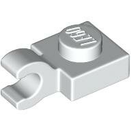 LEGO White Plate, Modified 1 x 1 with Open O Clip (Horizontal Grip) 61252 - 4538353