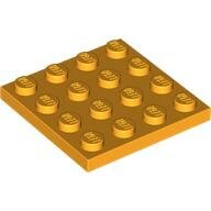 LEGO Bright Light Orange Plate 4 x 4 3031 - 6093272