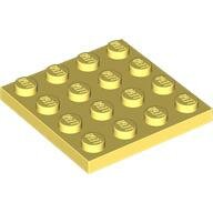 LEGO Bright Light Yellow Plate 4 x 4 3031 - 6375686