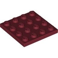 LEGO Dark Red Plate 4 x 4 3031 - 4243840