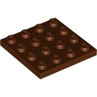 LEGO Reddish Brown Plate 4 x 4 3031 - 4243838