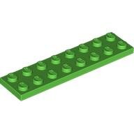 LEGO Bright Green Plate 2 x 8 3034 - 4171974