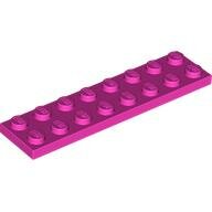 LEGO Dark Pink Plate 2 x 8 3034 - 6054404