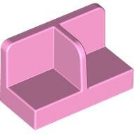 LEGO Bright Pink Panel 1 x 2 x 1 with Rounded Corners and Center Divider 93095 - 4599686