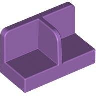 LEGO Medium Lavender Panel 1 x 2 x 1 with Rounded Corners and Center Divider 93095 - 6177197