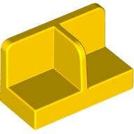 LEGO Yellow Panel 1 x 2 x 1 with Rounded Corners and Center Divider 93095 - 4621603