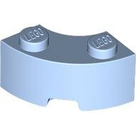 LEGO Bright Light Blue Brick, Round Corner 2 x 2 Macaroni with Stud Notch and Reinforced Underside 85080 - 6383104