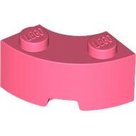 LEGO Coral Brick, Round Corner 2 x 2 Macaroni with Stud Notch and Reinforced Underside 85080 - 6258577