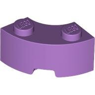 LEGO Medium Lavender Brick, Round Corner 2 x 2 Macaroni with Stud Notch and Reinforced Underside 85080 - 6251844