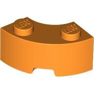 LEGO Orange Brick, Round Corner 2 x 2 Macaroni with Stud Notch and Reinforced Underside 85080 - 6289374