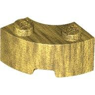 LEGO Pearl Gold Brick, Round Corner 2 x 2 Macaroni with Stud Notch and Reinforced Underside 85080 - 6107743