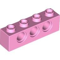 LEGO Bright Pink Technic, Brick 1 x 4 with Holes 3701 - 6296042