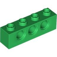 LEGO Green Technic, Brick 1 x 4 with Holes 3701 - 4107790