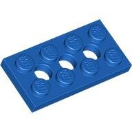 LEGO Blue Technic, Plate 2 x 4 with 3 Holes 3709b - 370923