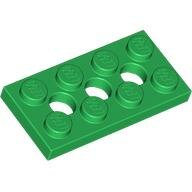 LEGO Green Technic, Plate 2 x 4 with 3 Holes 3709b - 4549434