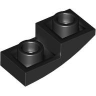 LEGO Black Slope, Curved 2 x 1 x 2/3 Inverted 24201 - 6147050