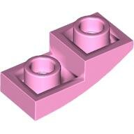 LEGO Bright Pink Slope, Curved 2 x 1 x 2/3 Inverted 24201 - 6296041