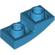 LEGO Dark Azure Slope, Curved 2 x 1 x 2/3 Inverted 24201 - 6231942