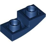 LEGO Dark Blue Slope, Curved 2 x 1 x 2/3 Inverted 24201 - 6236573