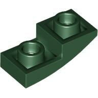 LEGO Dark Green Slope, Curved 2 x 1 x 2/3 Inverted 24201 - 6170761
