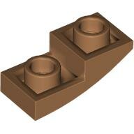 LEGO Medium Nougat Slope, Curved 2 x 1 x 2/3 Inverted 24201 - 6451484