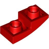 LEGO Red Slope, Curved 2 x 1 x 2/3 Inverted 24201 - 6186398