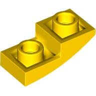LEGO Yellow Slope, Curved 2 x 1 x 2/3 Inverted 24201 - 6167223