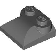 LEGO Dark Bluish Gray Slope, Curved 2 x 2 x 2/3 with 2 Studs and Curved Sides 47457 - 4218696